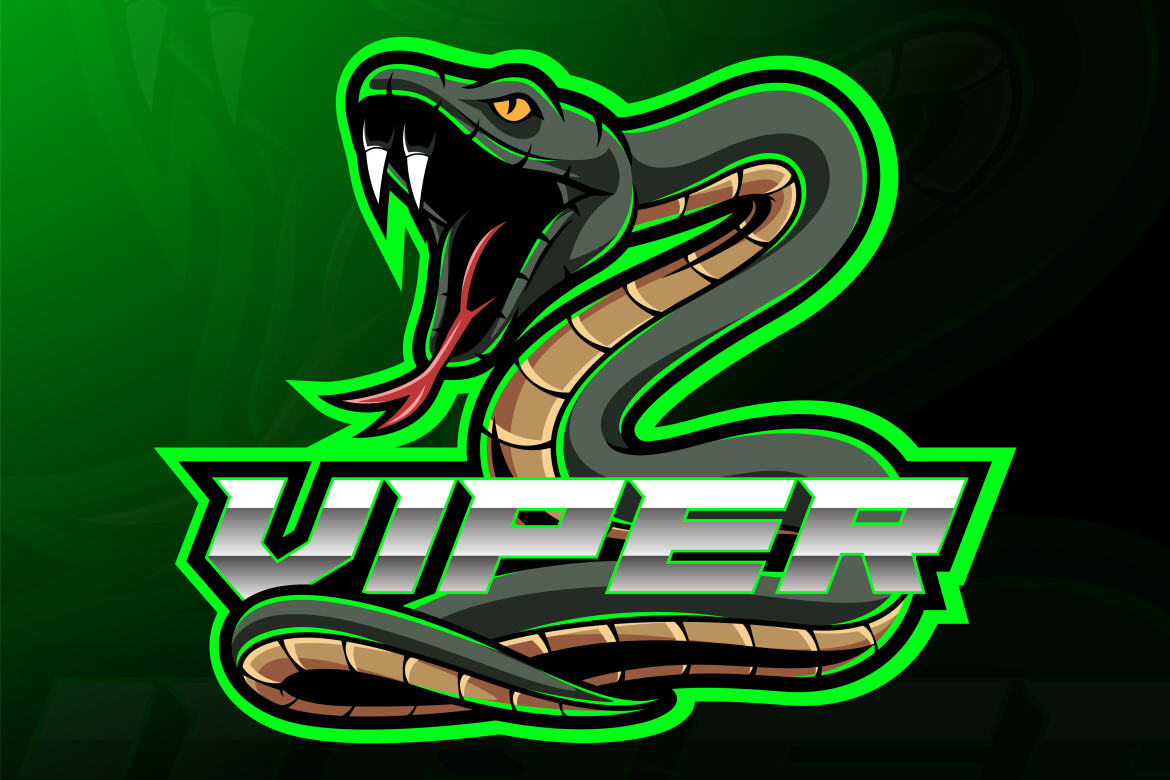 Green Viper Snake Mascot Logo | Deeezy