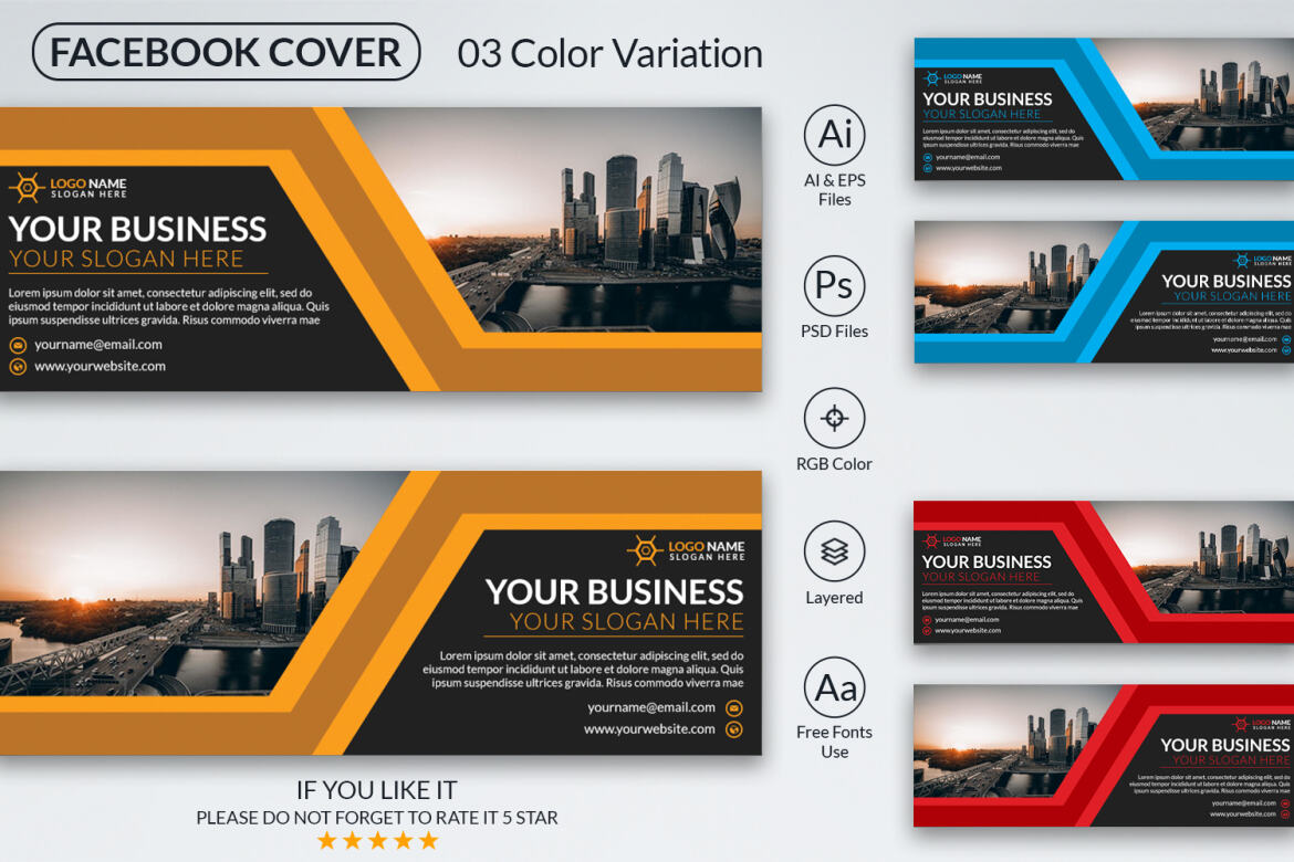 Facebook Cover Design Template | Deeezy