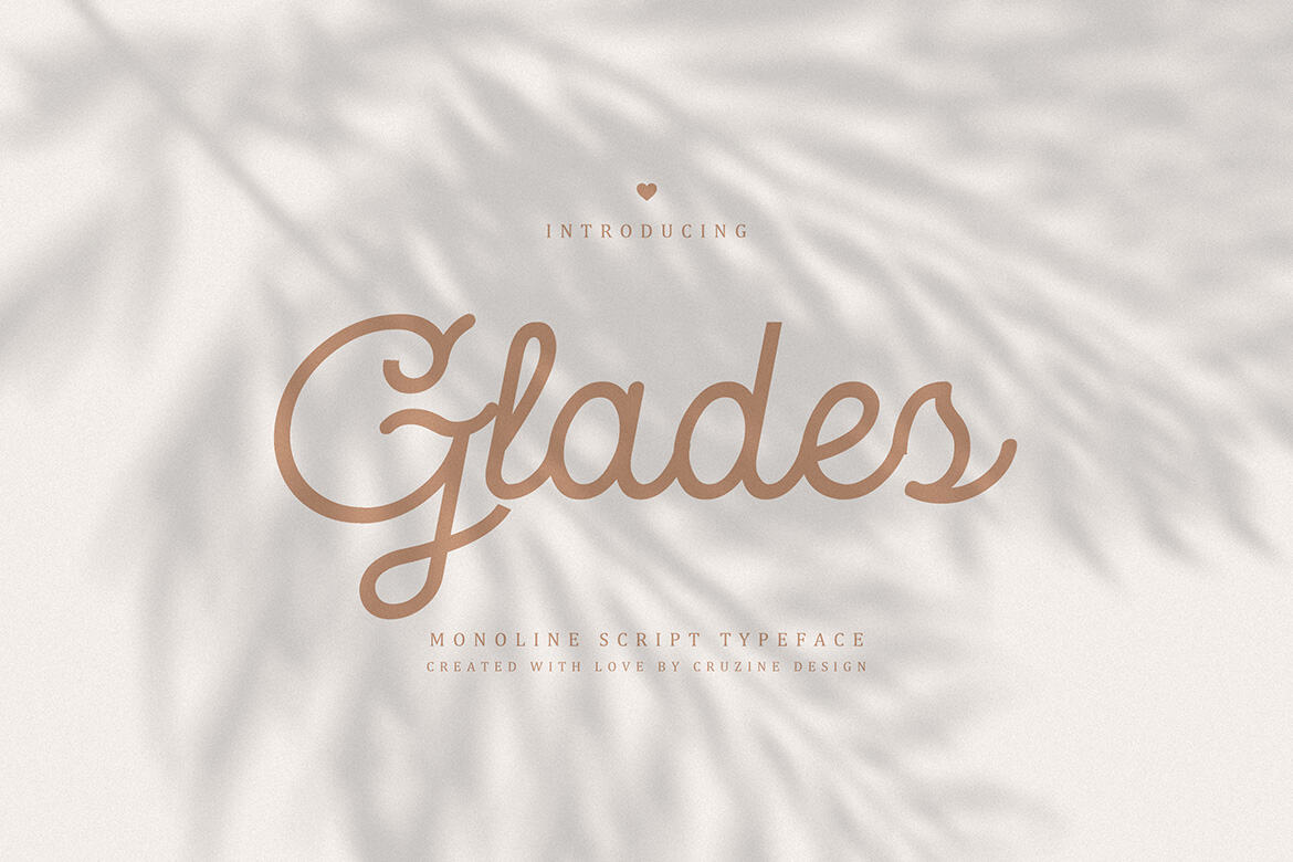 Glades Retro Monoline Script Deeezy