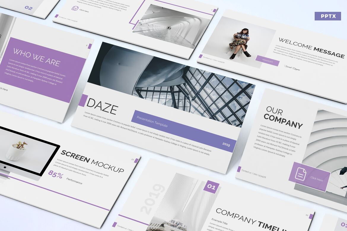 Daze - Powerpoint Template | Deeezy