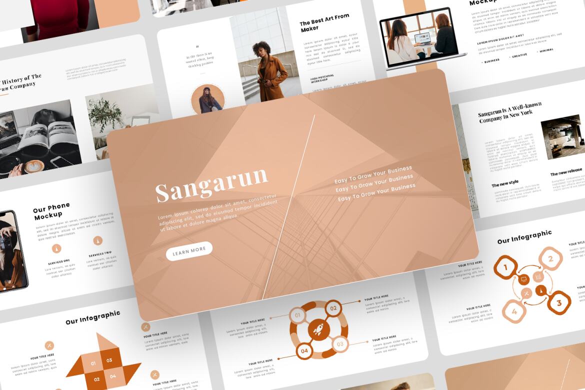 ٍSangarun - Creative Business PowerPoint Template | Deeezy
