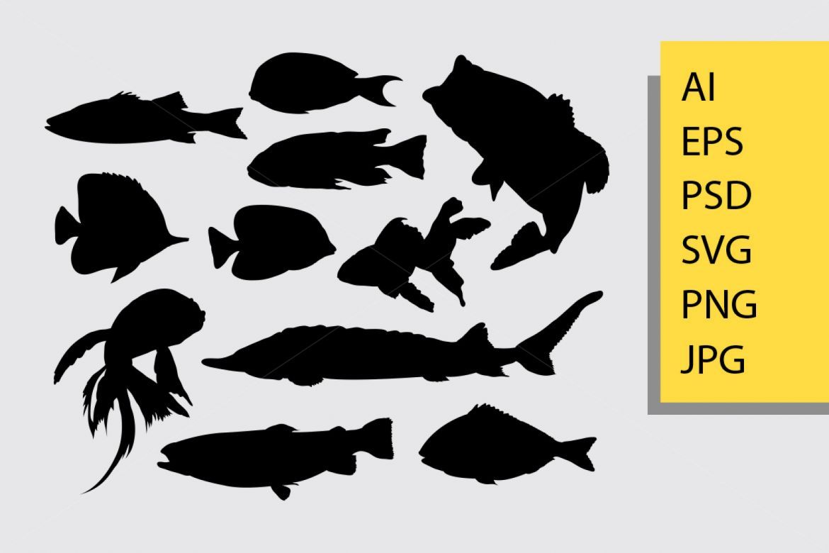 Fish Silhouette Deeezy 5161 27136 D79c9cf17e6a07bdae4cd6f427262fc5