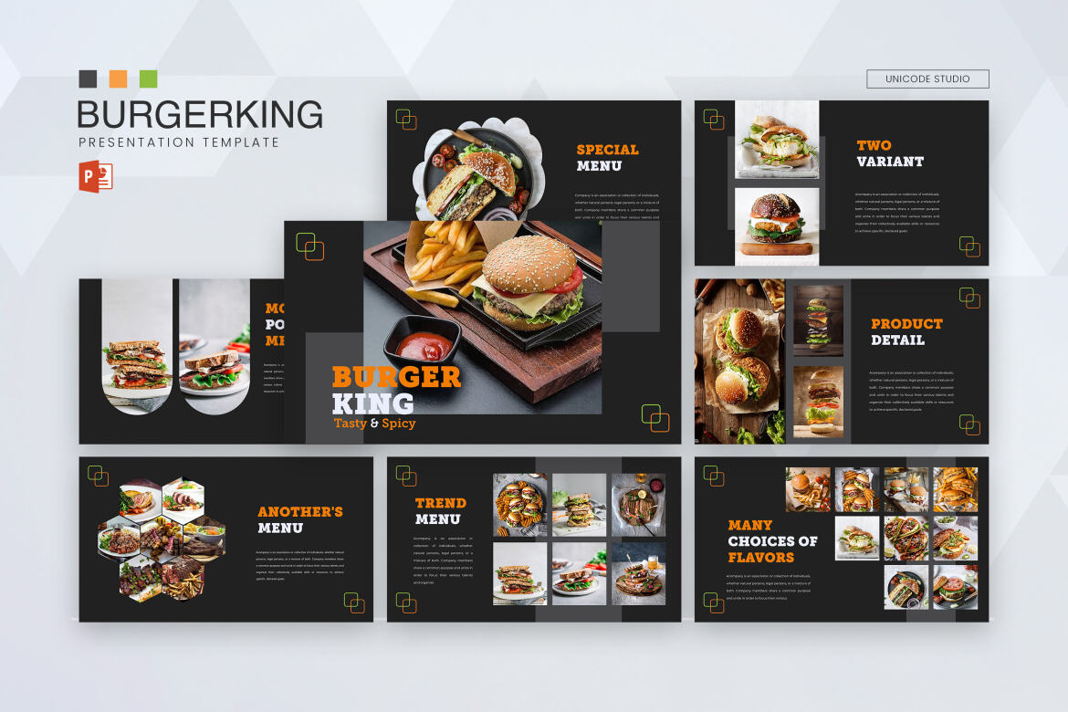 Burgerking - Powerpoint Template | Deeezy