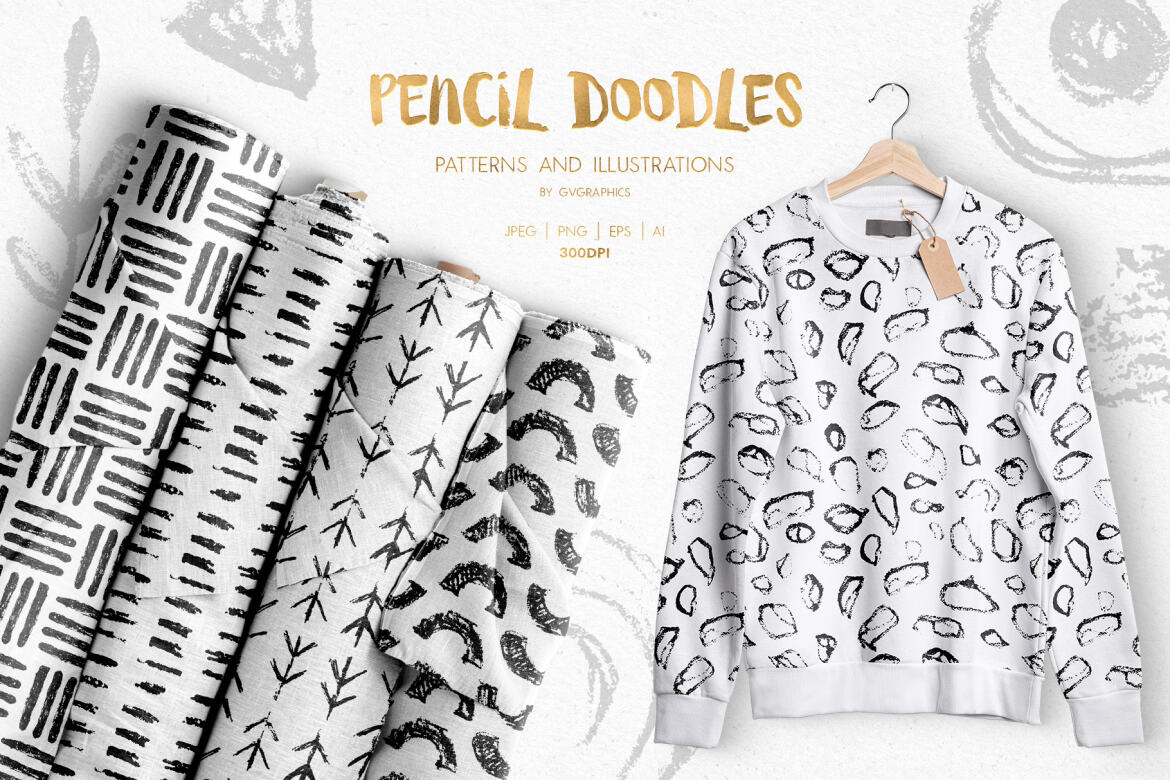 Pencil Doodles Patterns and Illustrations | Deeezy