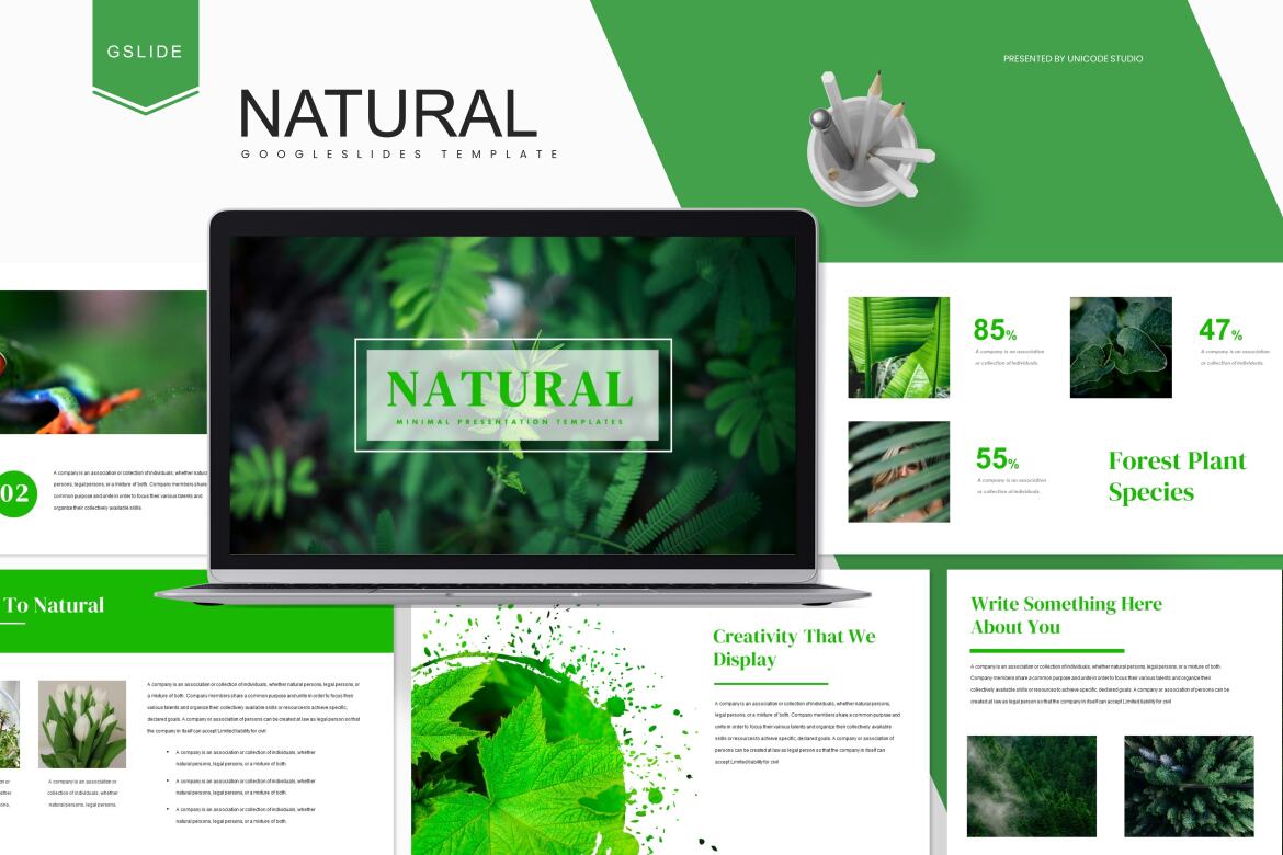 Natural - Google Slides Template | Deeezy