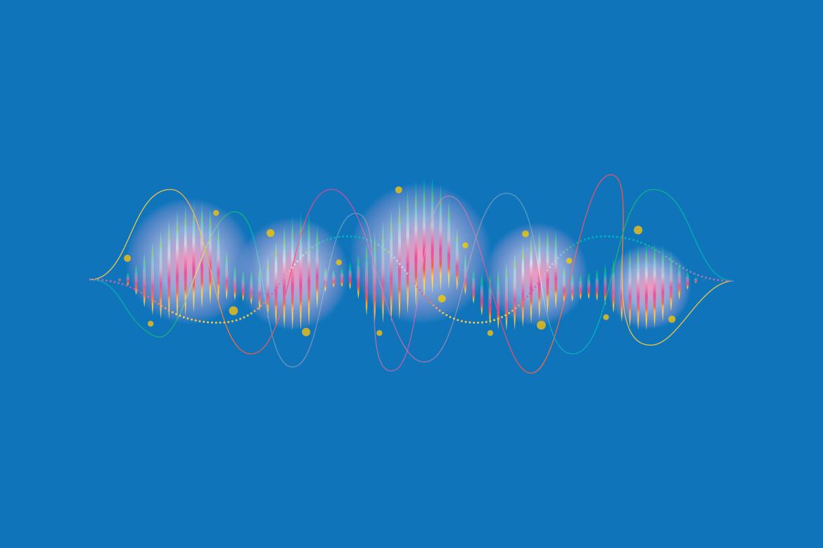 Sound waves vector illustration design template | Deeezy