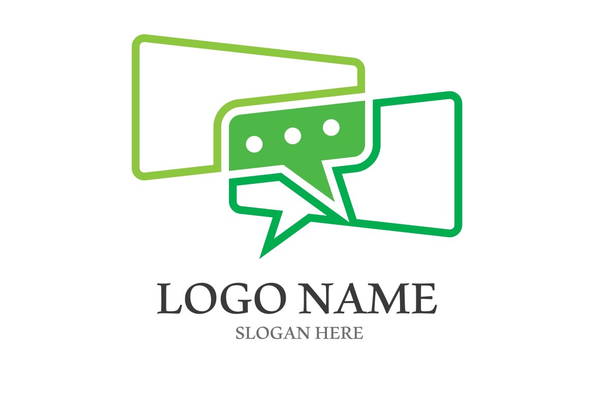 Speech bubble icon logo template vector illustration | Deeezy