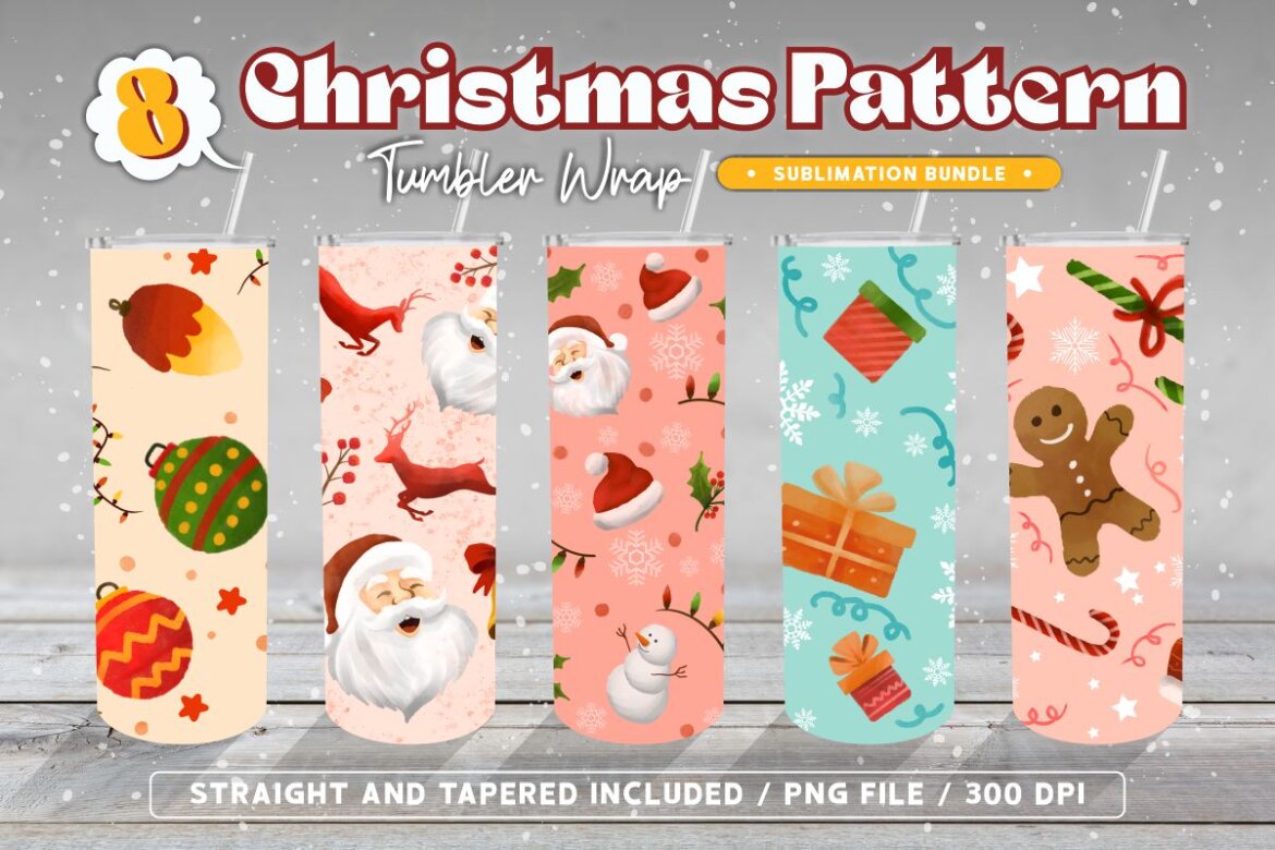 Christmas Skinny Tumblers – Just Plain Fabulous