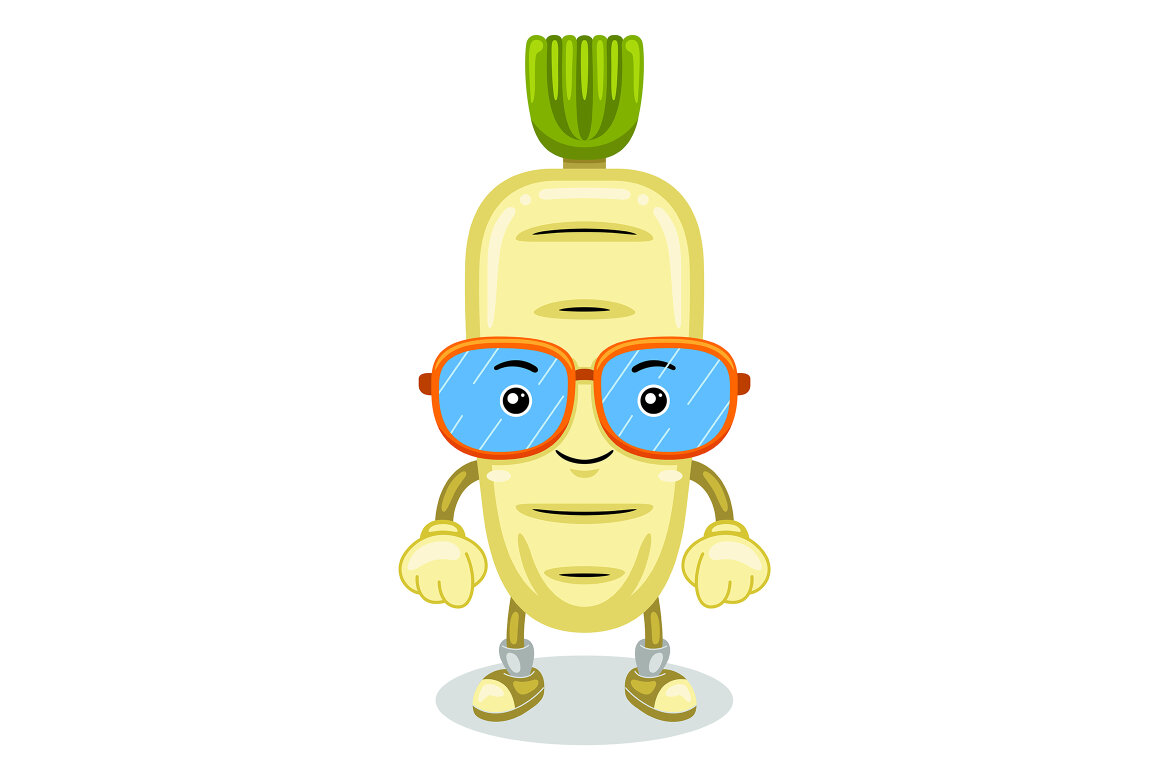 Radish Character Vector | Deeezy