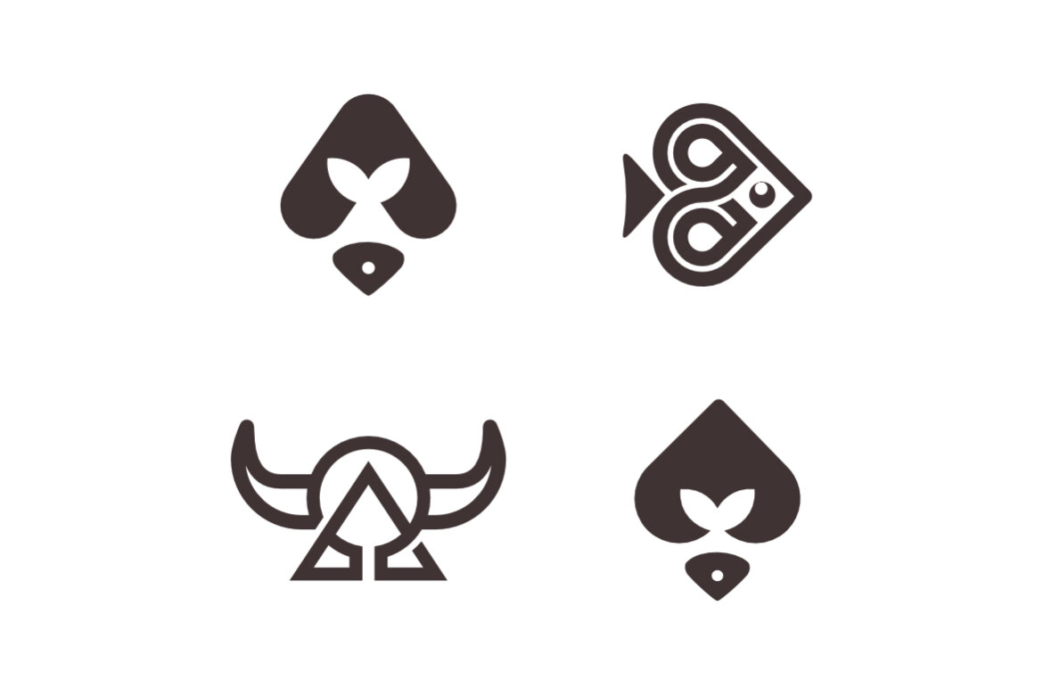 A fish spade and hornet - Free Logo Shapes | Deeezy
