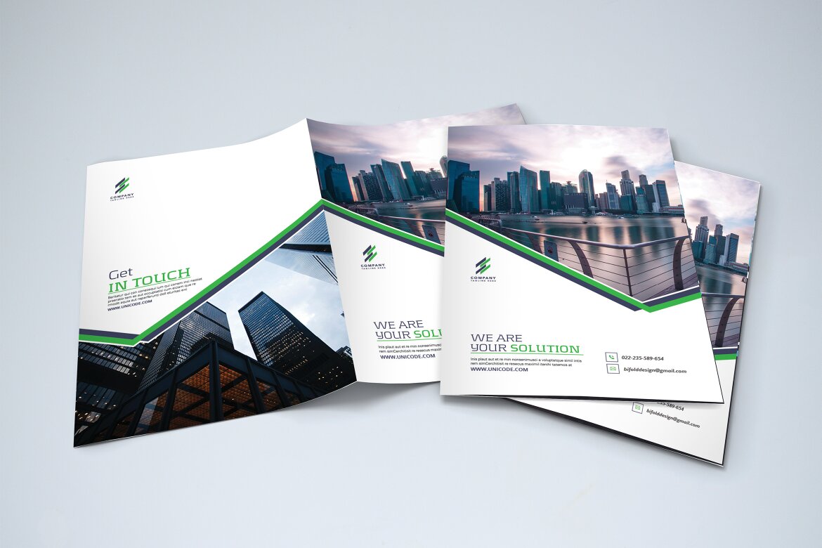 Bifold Modern Business Brochure Template | Deeezy