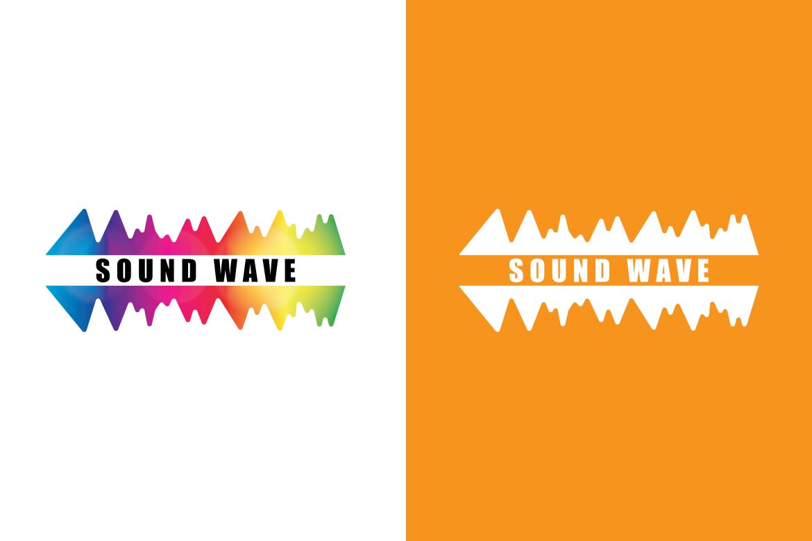 Sound waves vector illustration design template | Deeezy