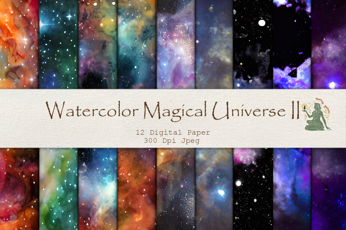 Magical Universe II Digital Paper | Deeezy
