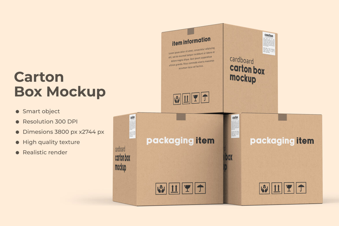 square carton box mockup | Deeezy