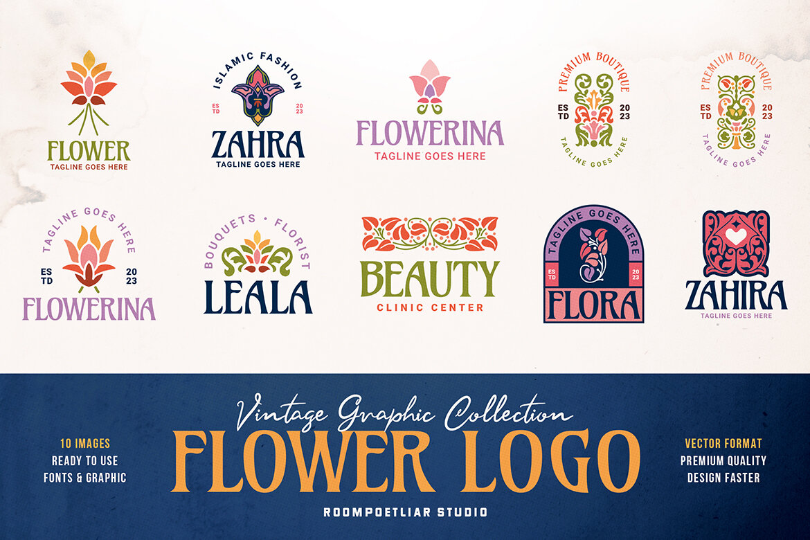 D Flower Logo Royalty-Free Images, Stock Photos & Pictures | Shutterstock