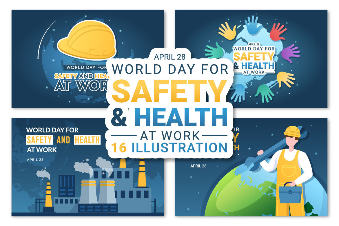 16 World Day of Safety and Health at Work Illustration | Deeezy