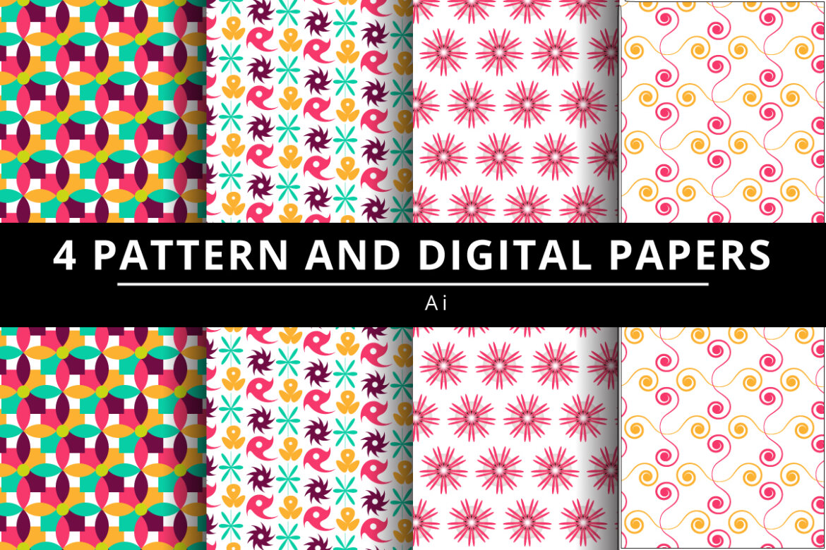 FREE Textile Pattern and Digital Paper-04 | Deeezy