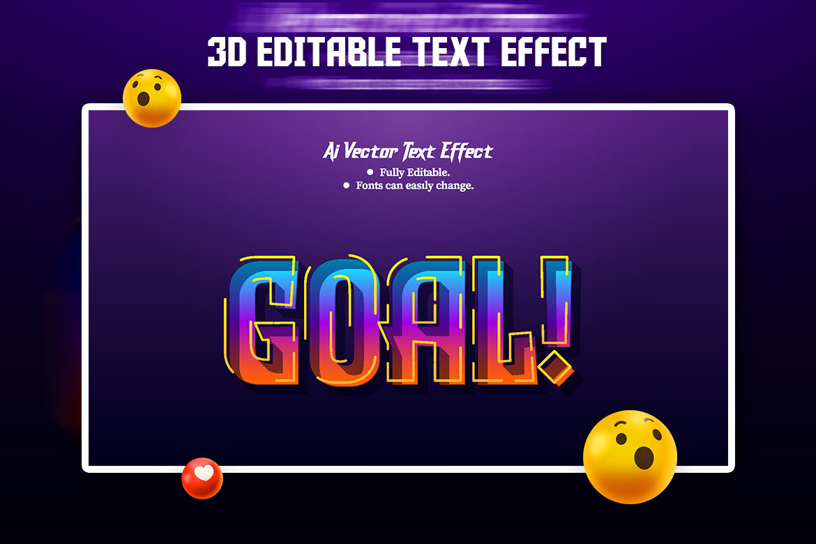 Free 3D Editable Text Effect Design Template | Deeezy