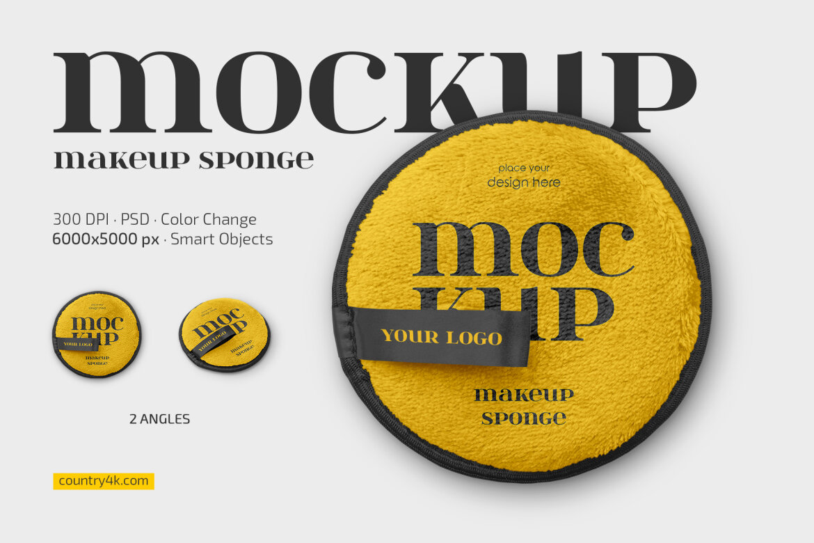 Makeup Sponge Mockup Set Deeezy