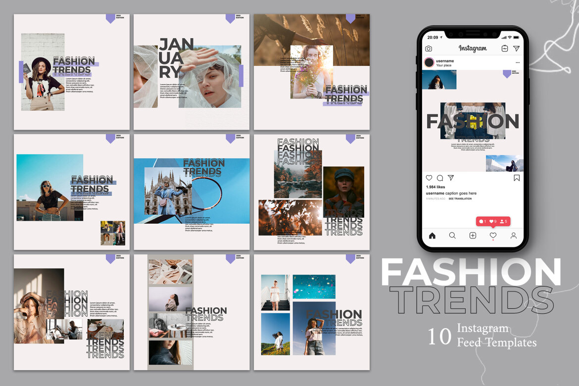 Fashion Instagram Post Template Deeezy