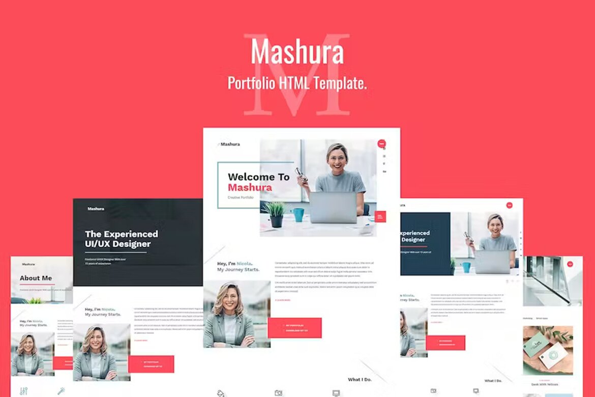 Single portfolio html website template deeezy