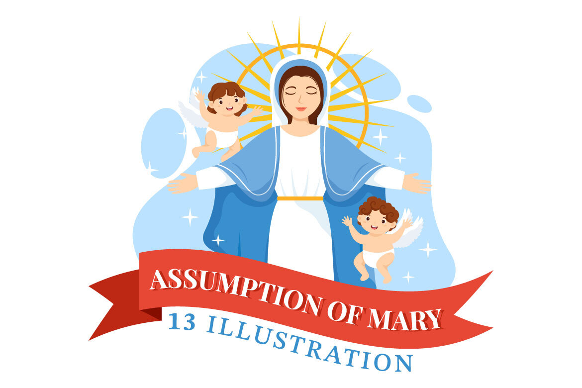 13 Assumption of Mary Illustration | Deeezy