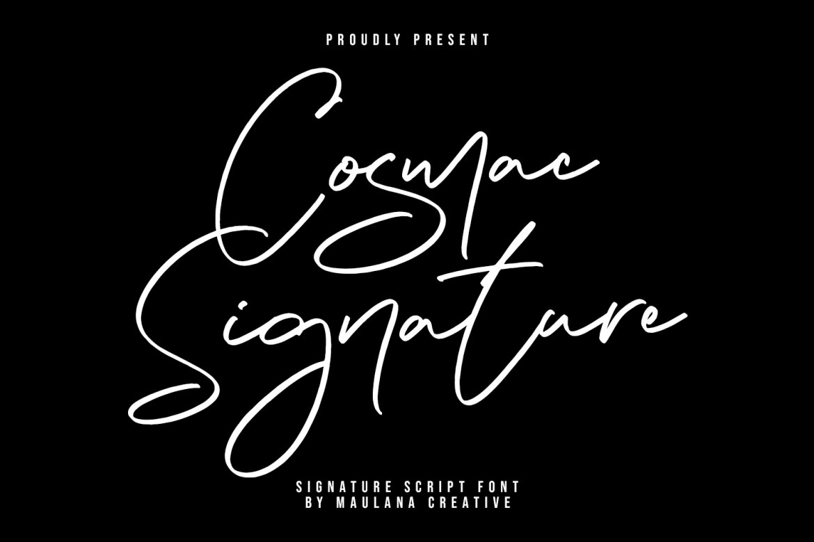 Cosmac Signature Handwritten Script Font | Deeezy