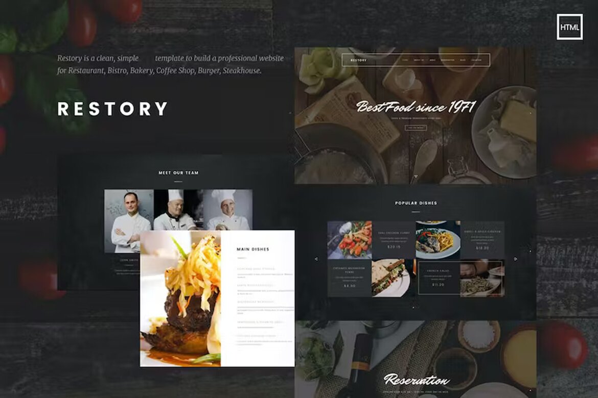 Restaurant & Cafe HTML5 Template | Deeezy