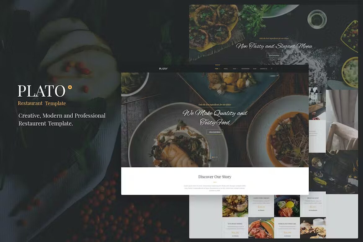 Restaurant & Food One Page HTML5 Template | Deeezy