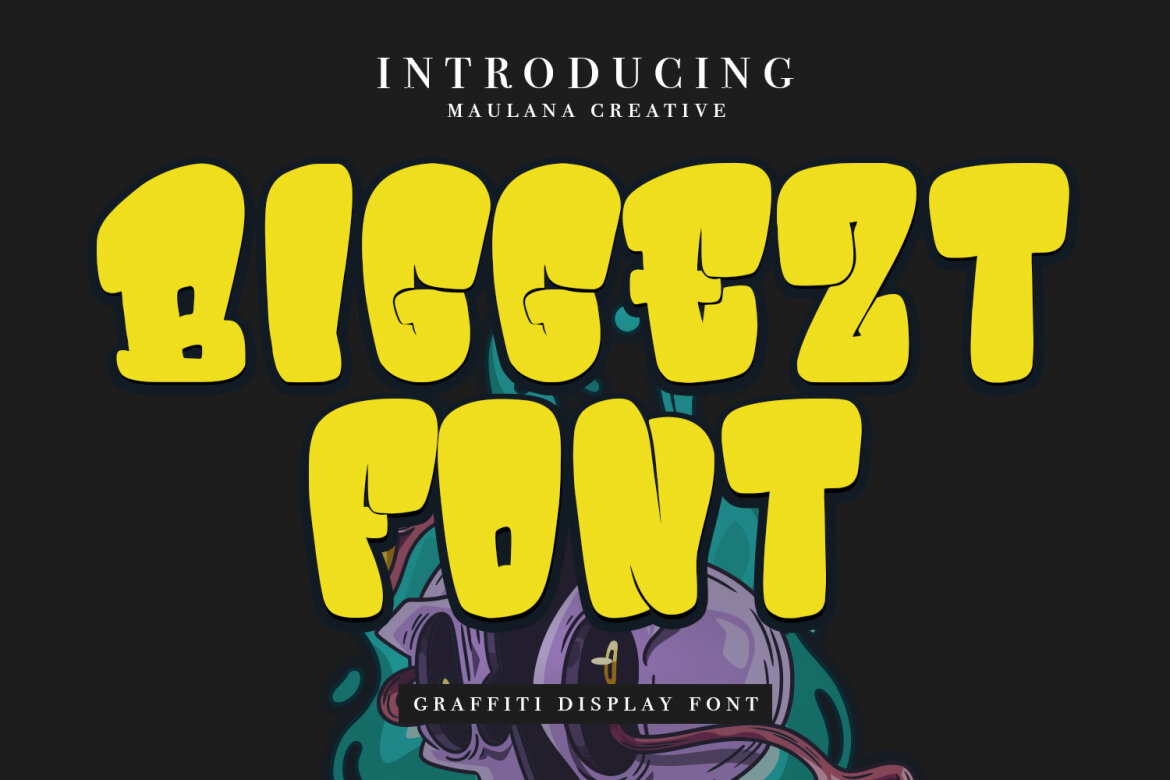 Biggezt Graffiti Display Font | Deeezy