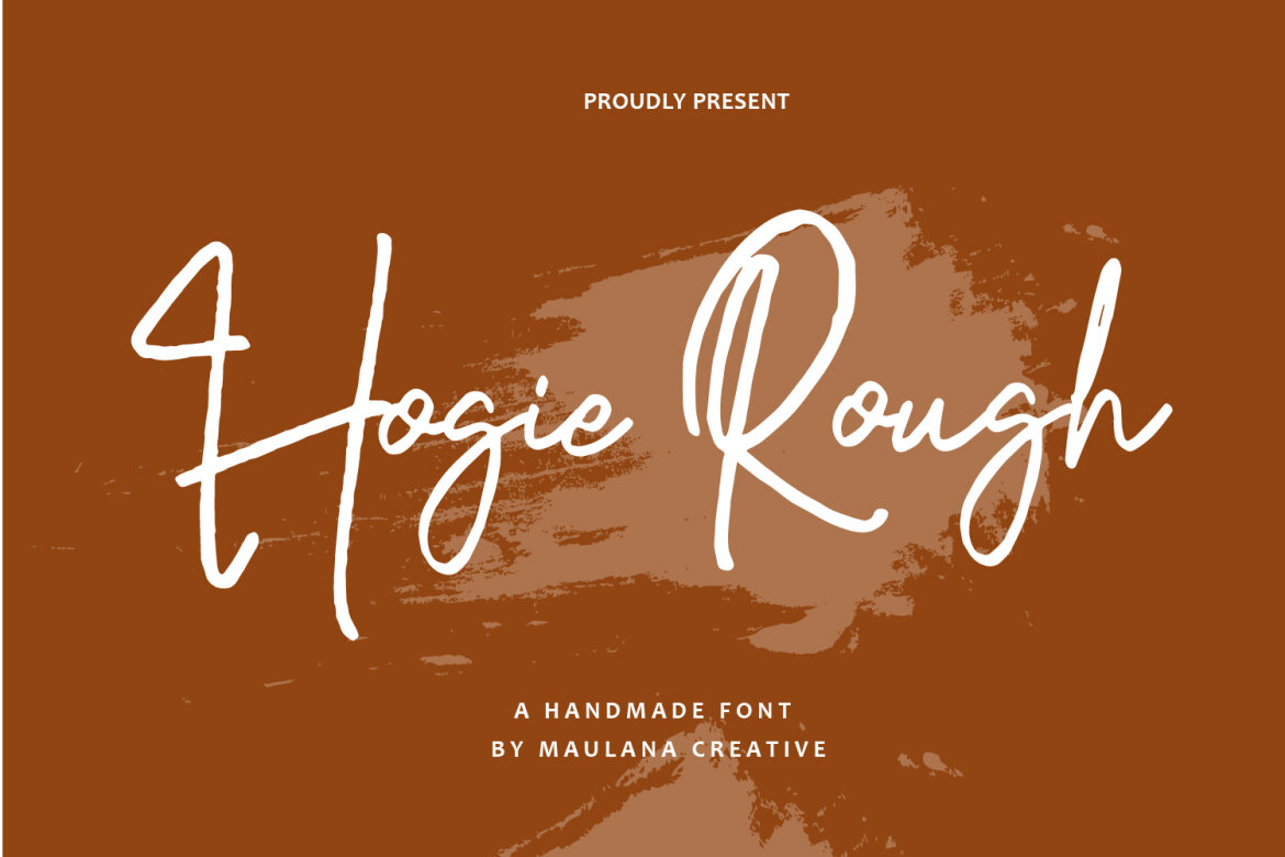 Hogie Rough Script Handmade Font | Deeezy