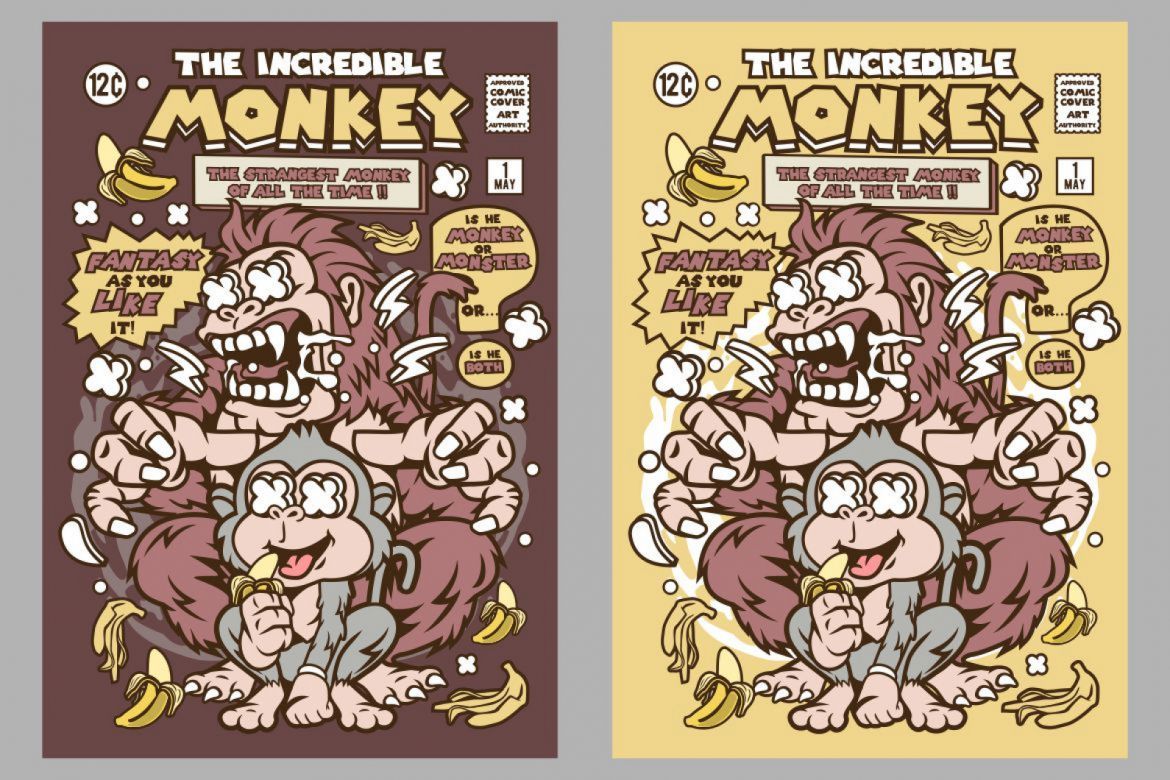 Incredible Monkey Comic Cover Deeezy