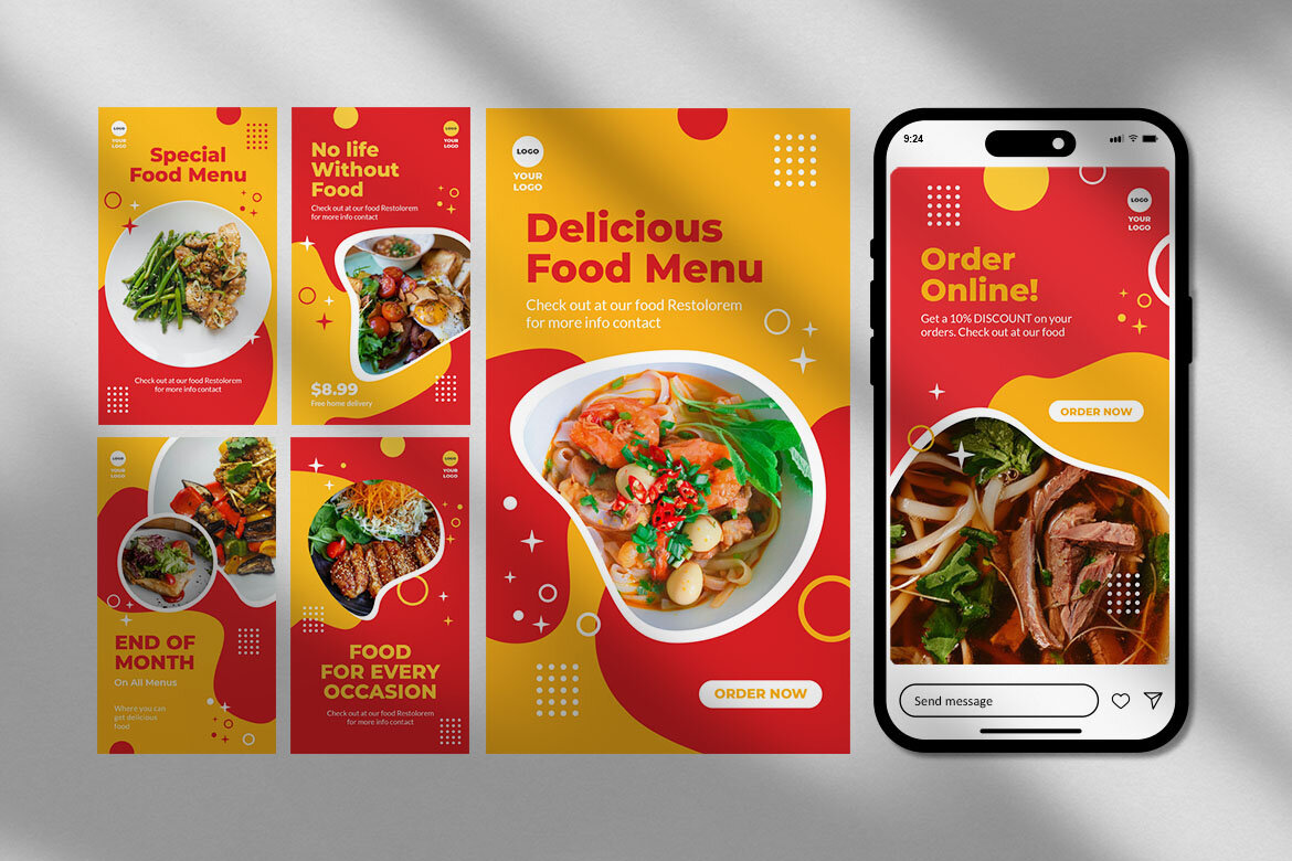 Food Instagram Story FREE Templates | Deeezy