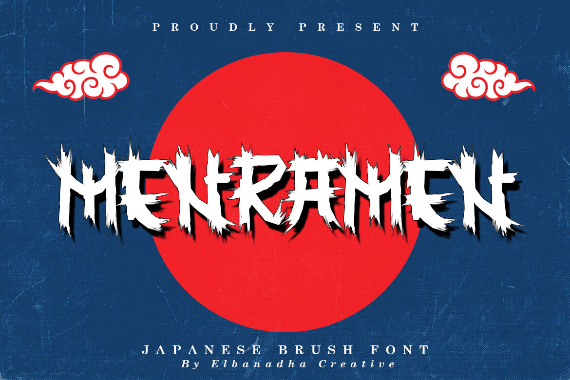 MENRAMEN JAPANESE BRUSH FONT Deeezy