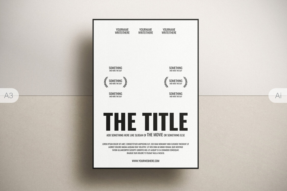 Movie Poster Template Deeezy