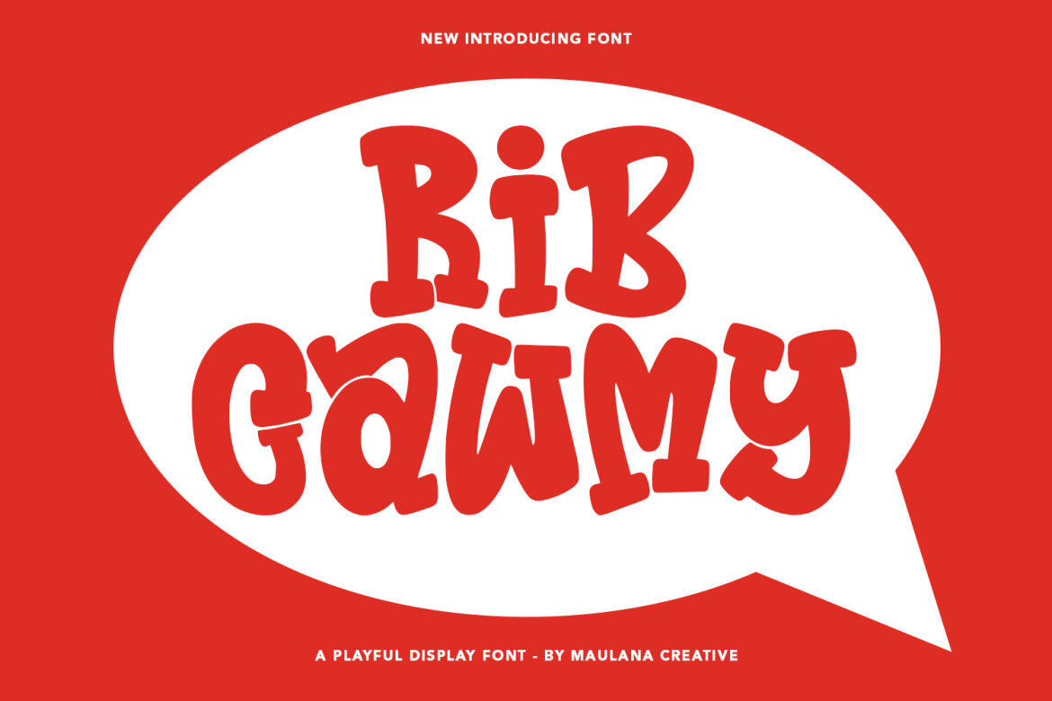 Rib Cawmy Playful FREE Font | Deeezy