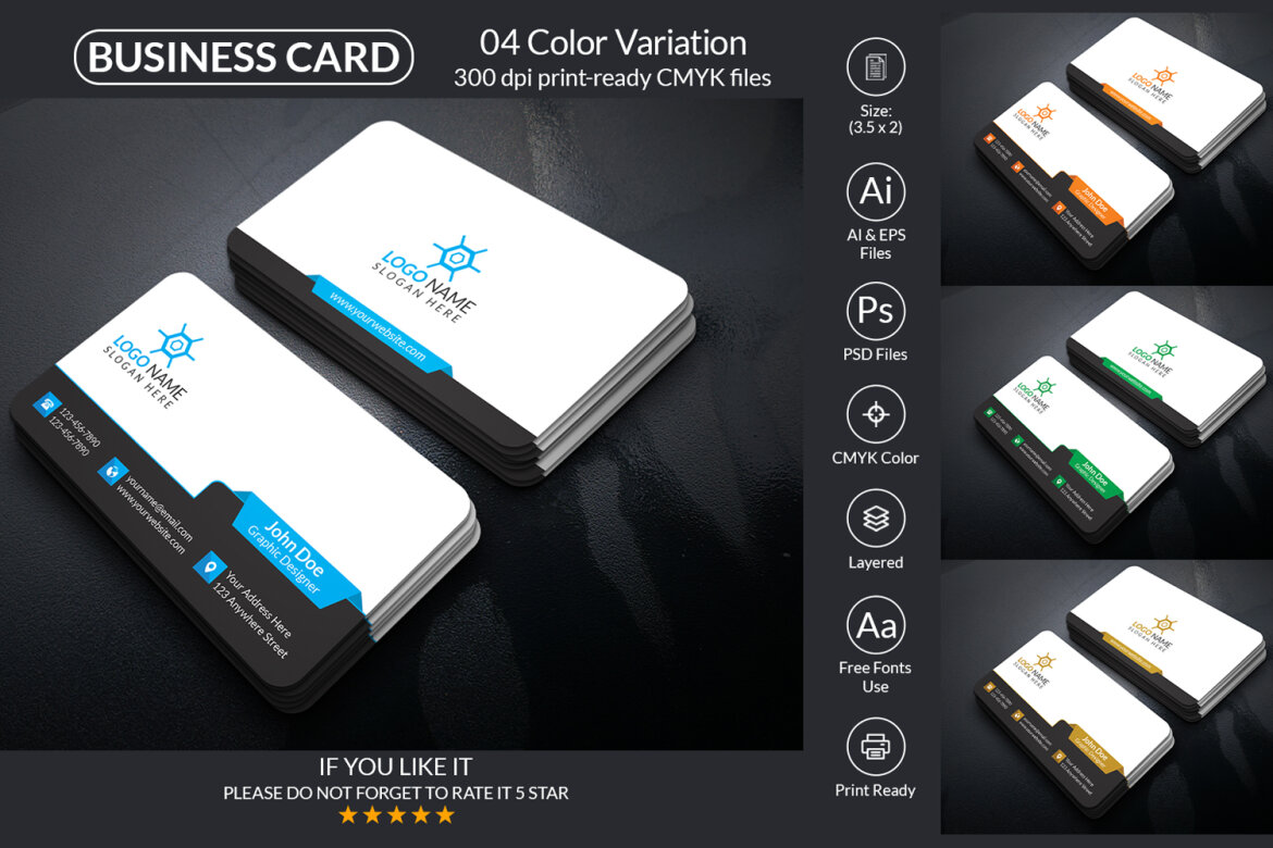 Business Card Design Template | Deeezy