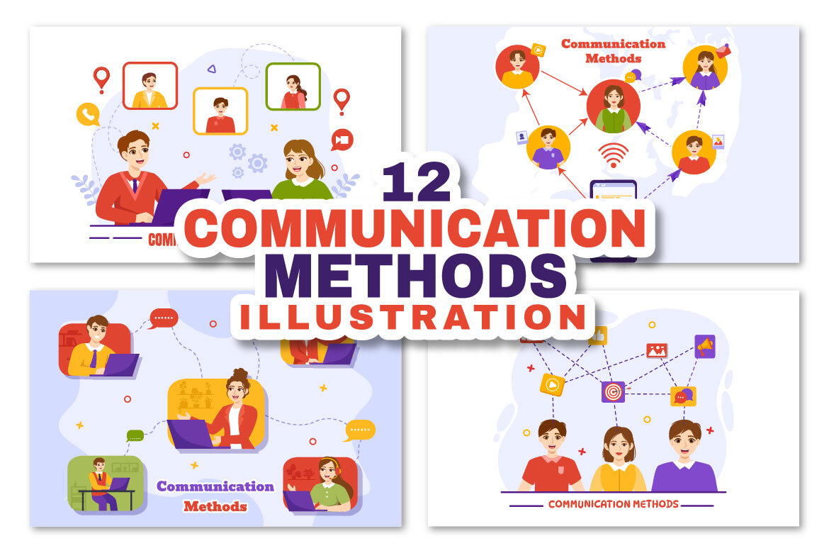 12 Communication Methods Illustration | Deeezy