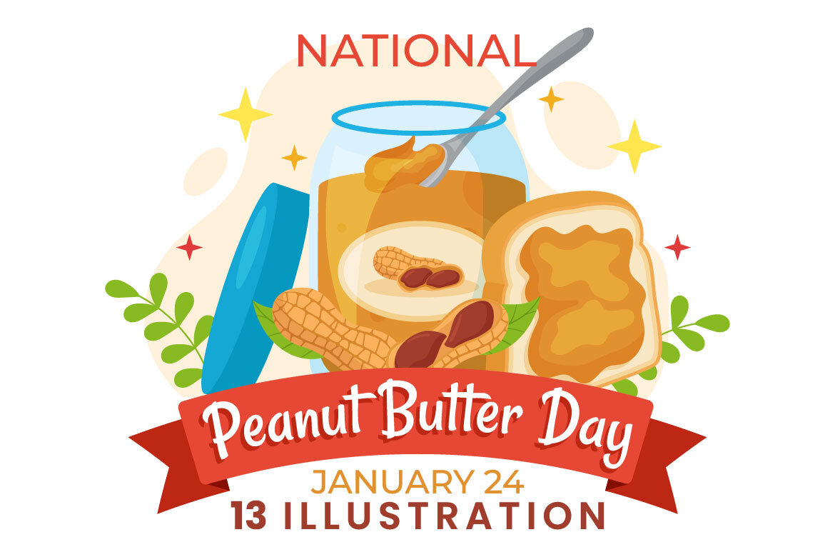 13 National Peanut Butter Day Illustration | Deeezy