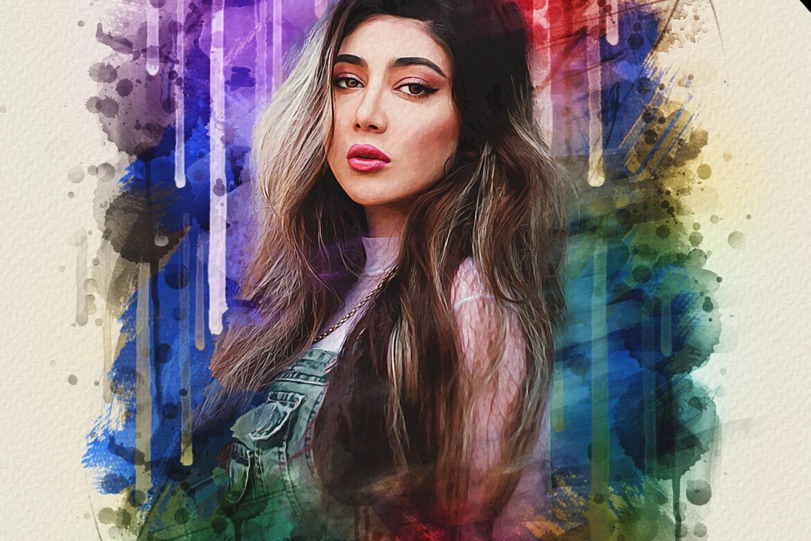 Editable Watercolor Art Photo Effect Deeezy