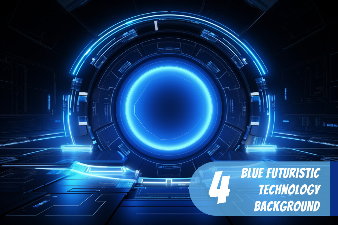 4 Images of blue futuristic technology background | Deeezy