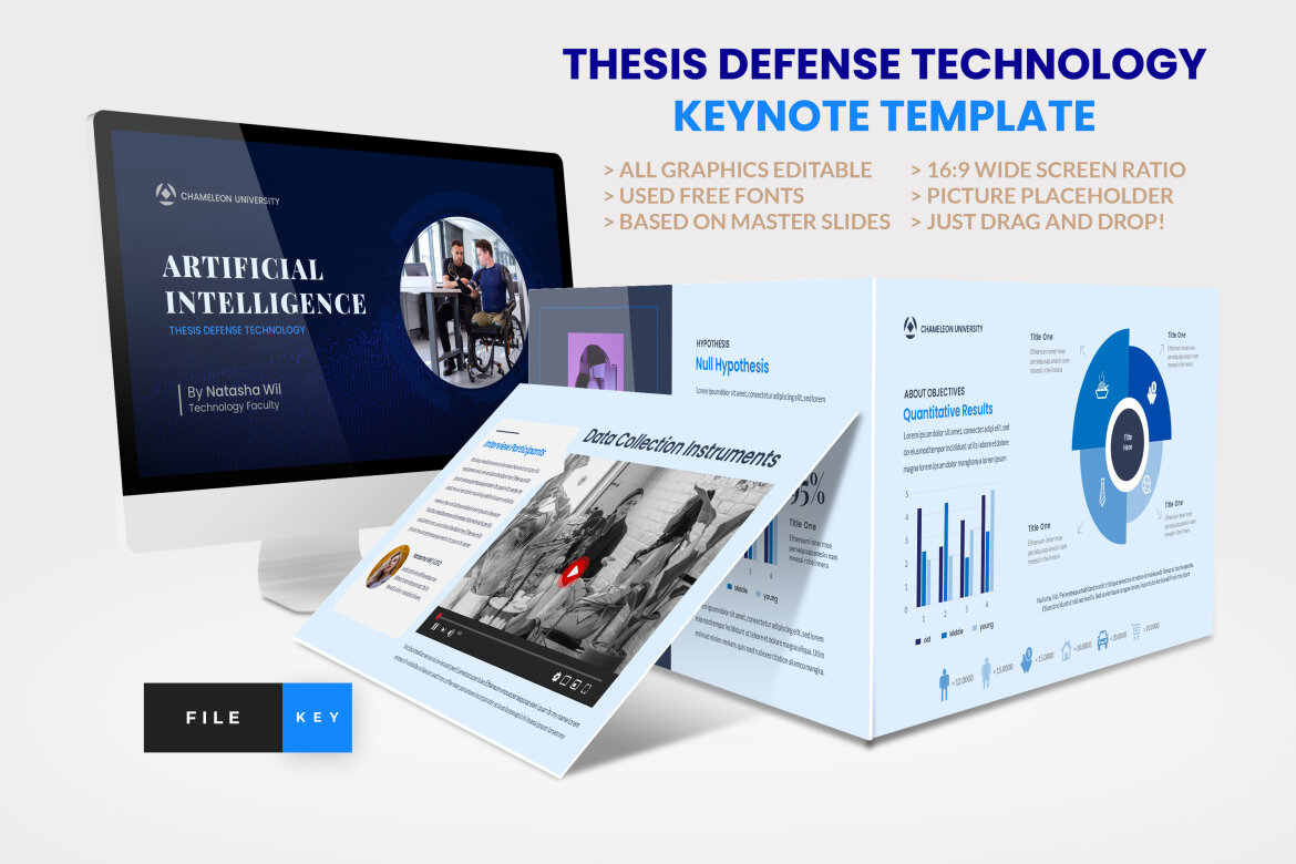 Thesis Defense Technology Keynote Template | Deeezy