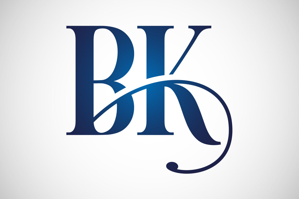 Letter B K Logo Design | Deeezy