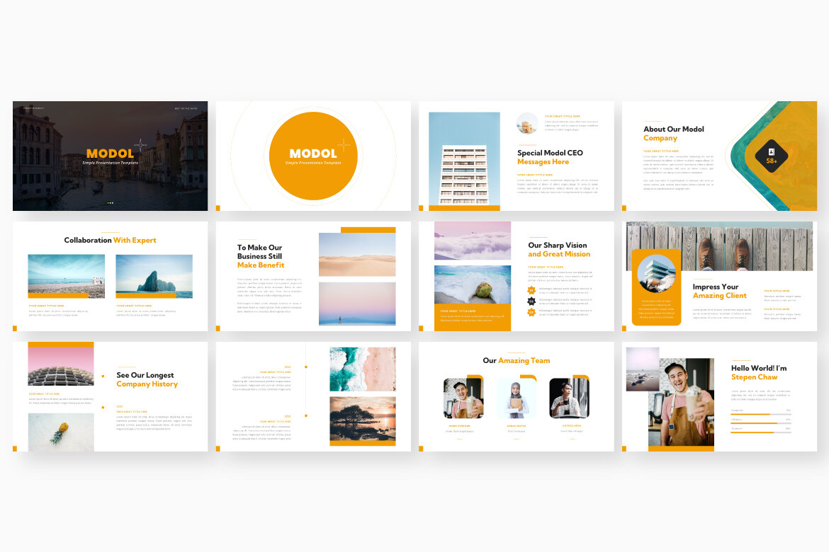 Modol Business PowerPoint Presentation Template | Deeezy
