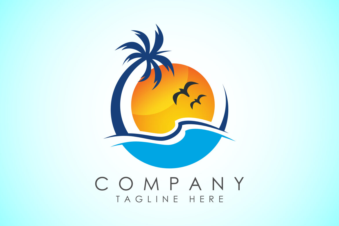 Beach logo design | Deeezy