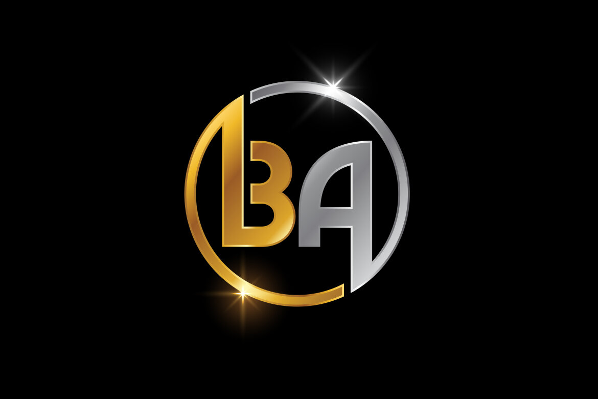 BA Monogram logo Design V6 By Vectorseller | TheHungryJPEG