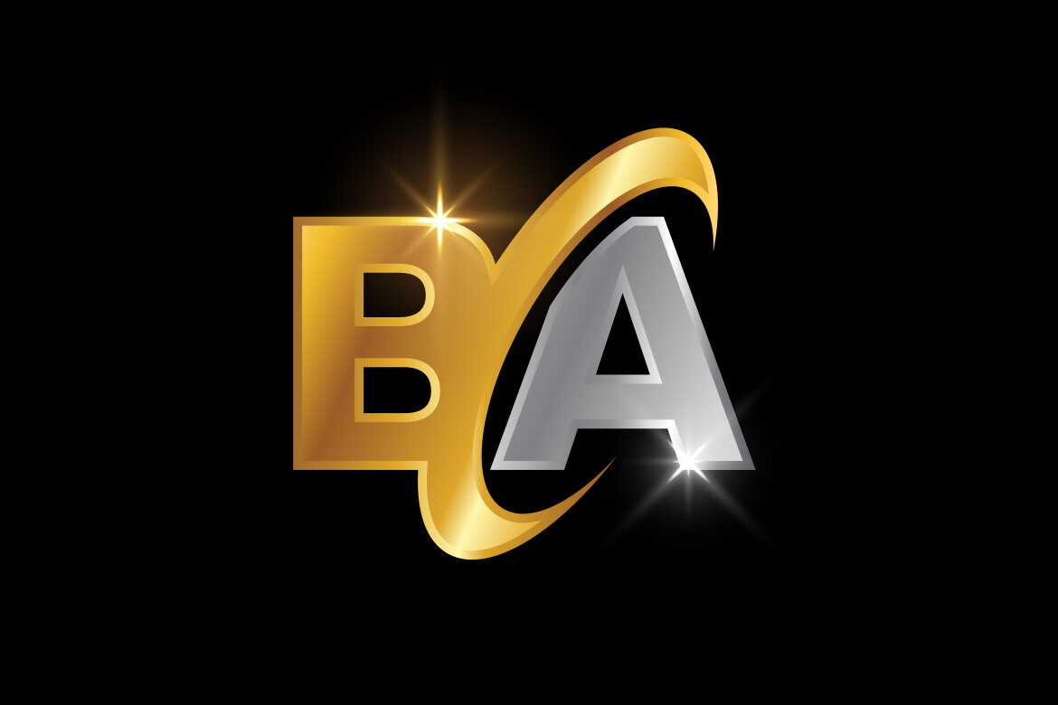 Initial letter ab or ba logo design template Stock Vector by ©mrshamsjaman  341731132