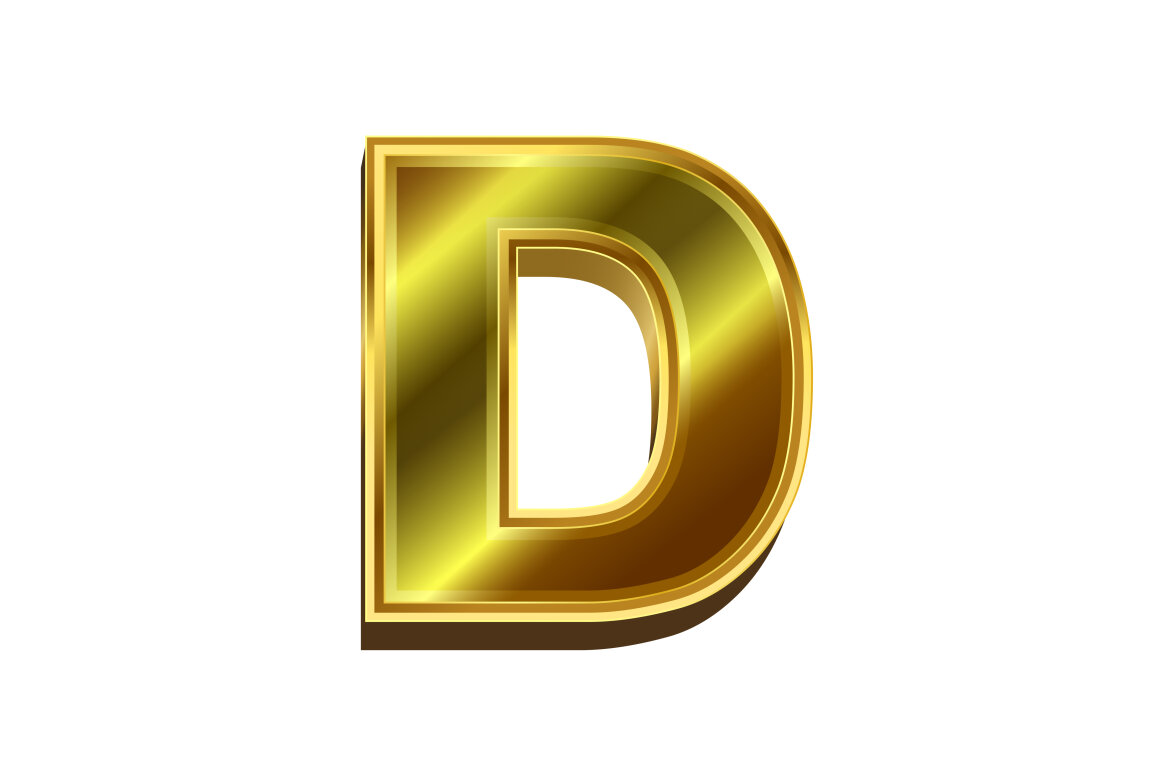 3d golden letter | Deeezy