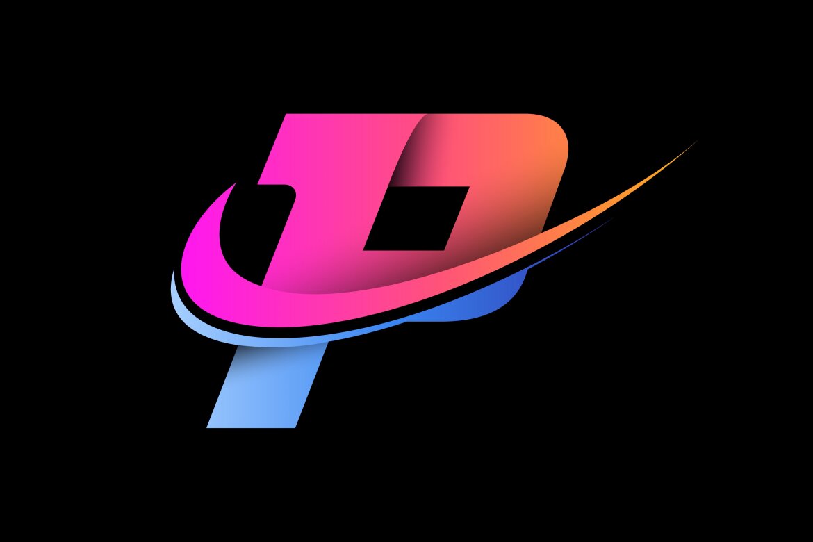 English alphabet with a swoosh logo | Deeezy