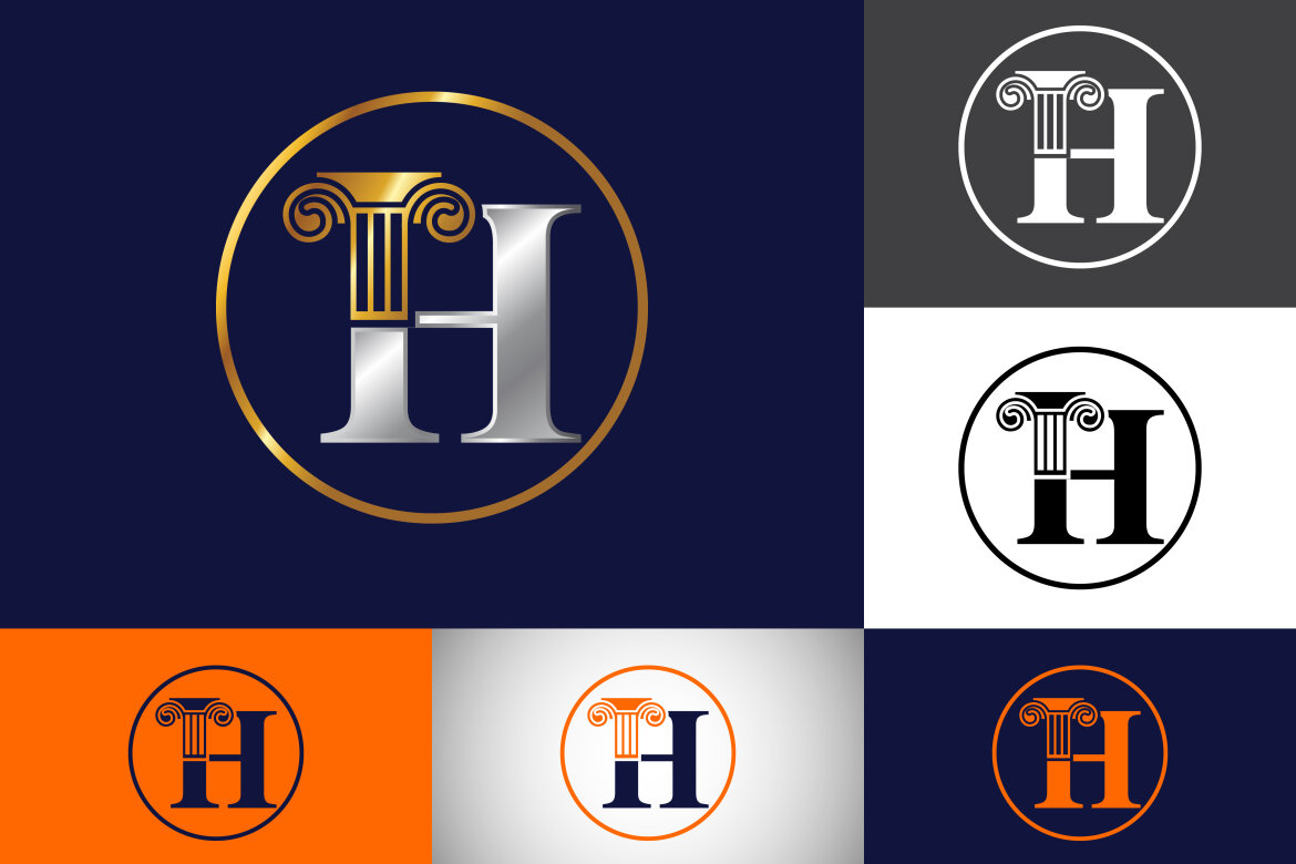 Law pillar logo design pillar law office vector logo template Deeezy